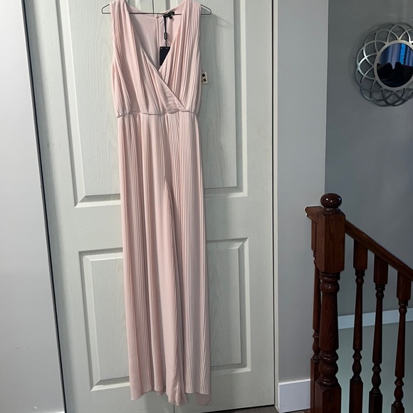 Massimo Dutti pink chiffon pant suit NWT - Picture 1 of 6
